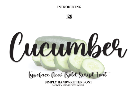 Discover the Cursive Charm of the Cucumber Typeface