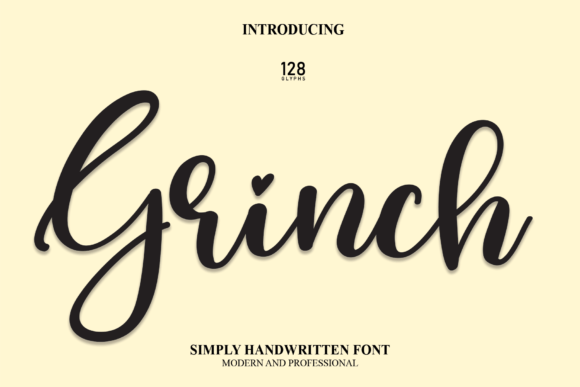 Grinch: An Enchanting Handwritten Font for Romantic Design