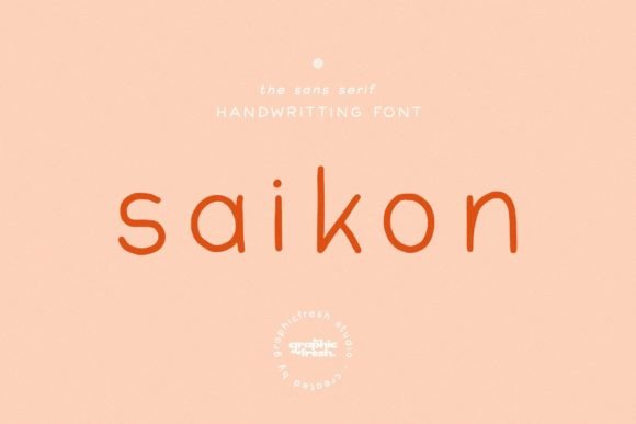 Saikon: A Hand-Crafted Sans Serif for Timeless Design