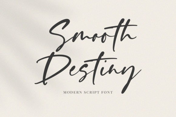 Smooth Destiny: Elevate Your Designs with This Handwritten Script Font
