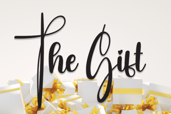 The Gift: A Delicate Handwritten Font for Romantic Designs